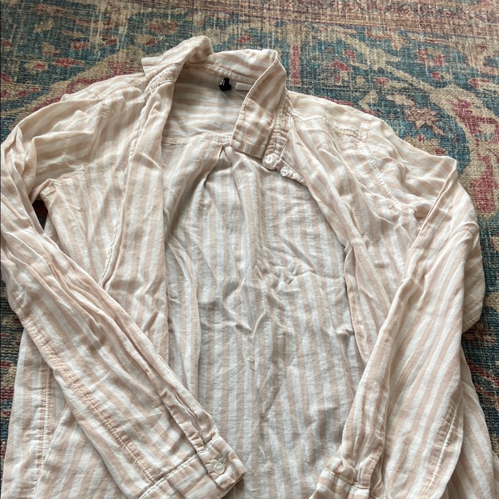 H&M Tan Button Down Shirt